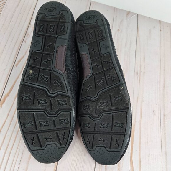 BOBS From Skechers Women's Luxe Rain Dance Black Slip On Flats Size 11 in Black - Picture 13 of 14